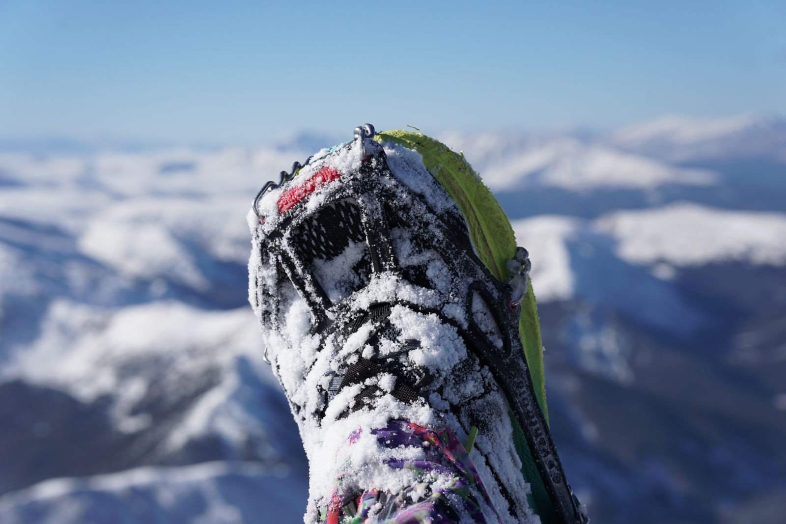 Spikes attached to my Torin 8’s coming in clutch for a serious ascent