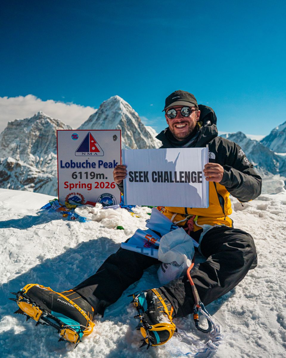 Photo of Oli acclimatising on Louche Nepal