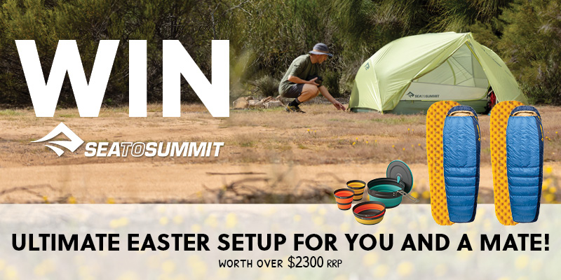 Win a Sea to Summit Easter Campsite for you and a mate worth over $2300RRP! Competition ends 31 March 2026. 