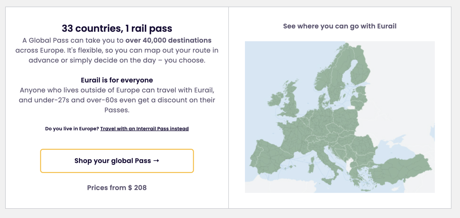 EU Rail Pass Image