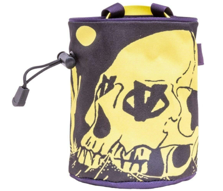 Evolve Graphic Chalk bag in yellow and purple print