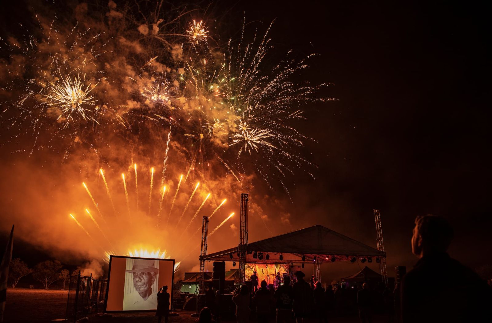 Gurindji Freedom Day Festival with fireworks