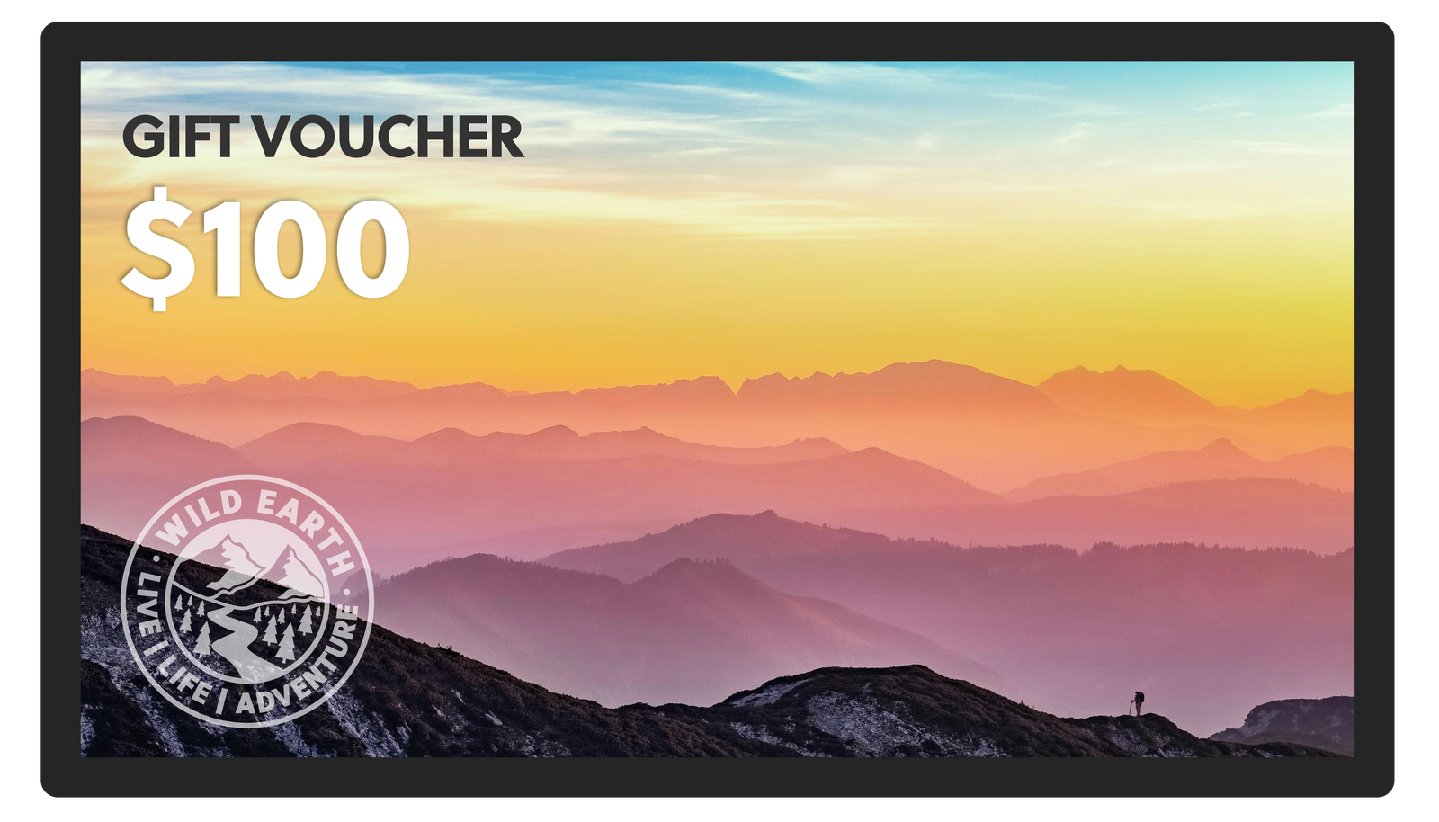 Gift Card voucher for $100 gifts for runner