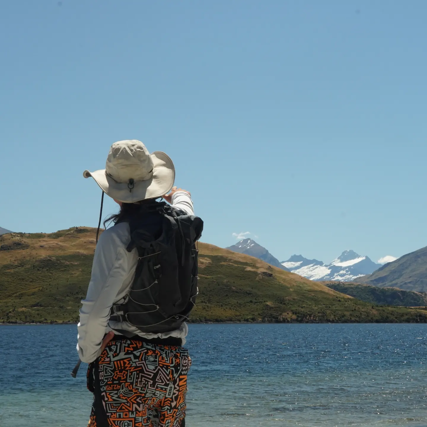 Reid Marshall at a lake