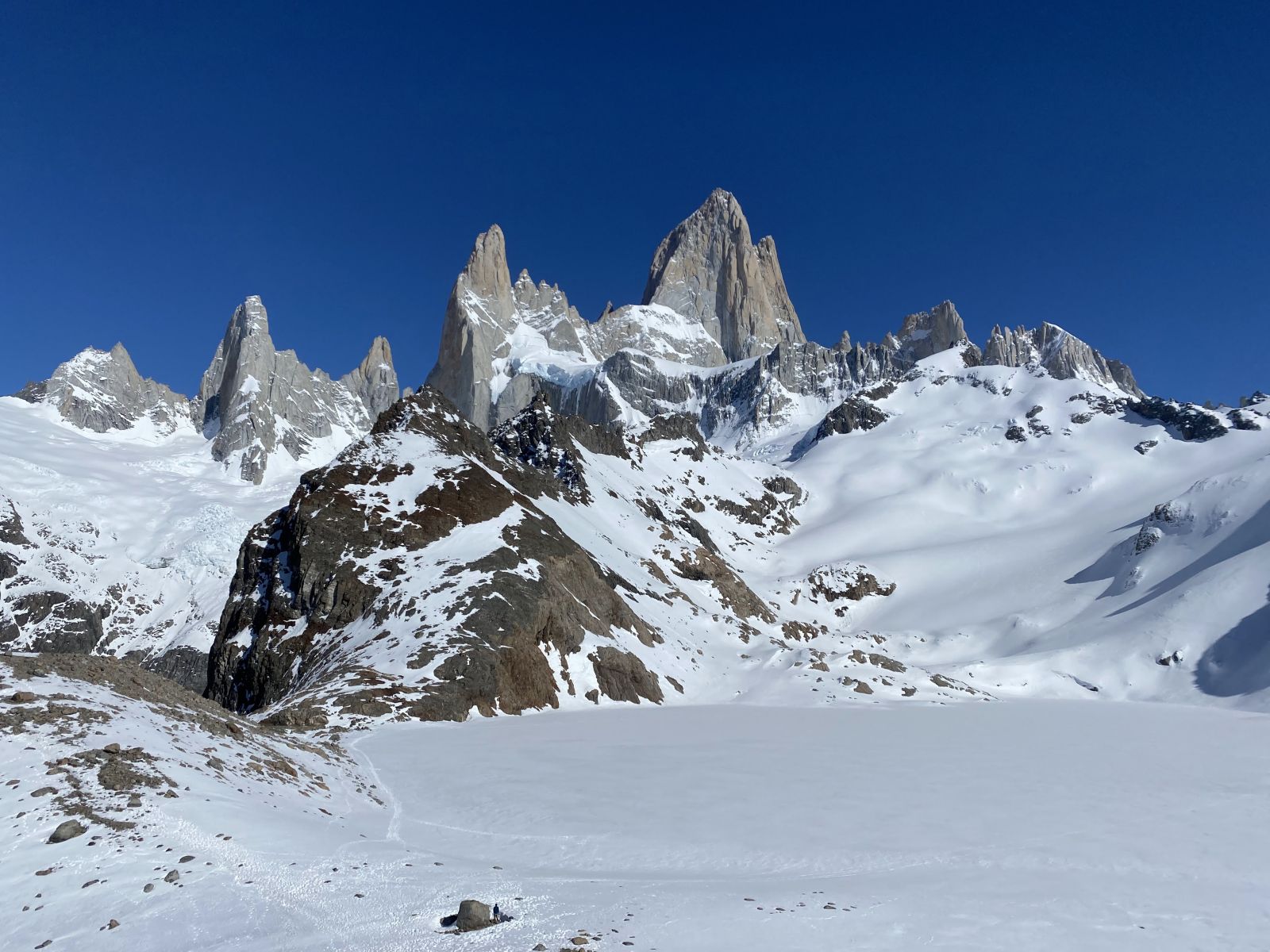 View of Laguna Los Tres with Mount Fitz Roy