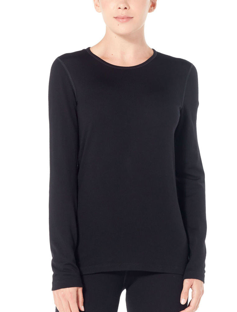 Icebreaker Tech 260 Long Sleeve Thermal Top in Black