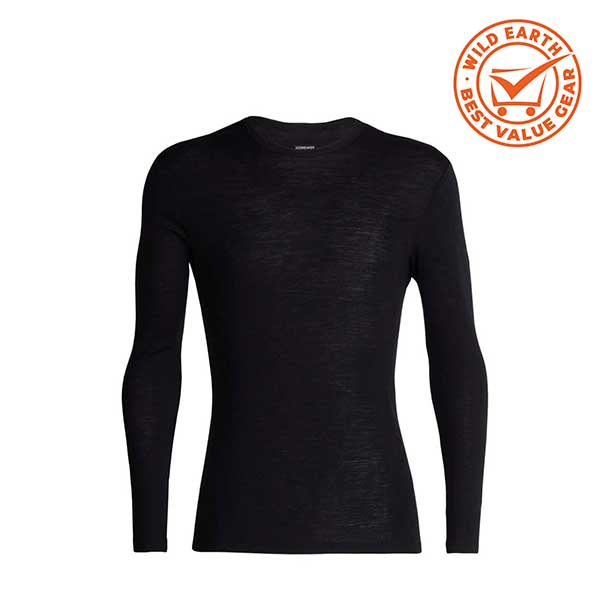 Icebreaker Merino 175 Merino Thermal Baselayer Top - Black