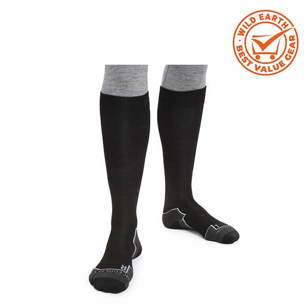 Icebreaker Merino Ski+ Ultralight Over The Calf Socks - Black