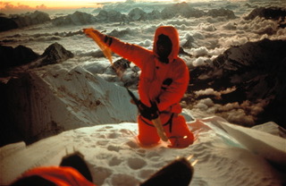 Tim on the North ridge, Ama Dablam, 1981