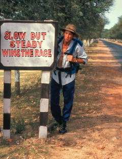 Tim en-route to Everest 1990