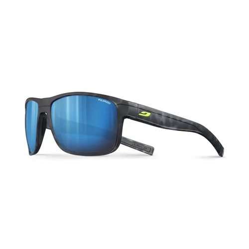 Julbo Renegade Polarised Sunglasses - Black frames/Blue lens