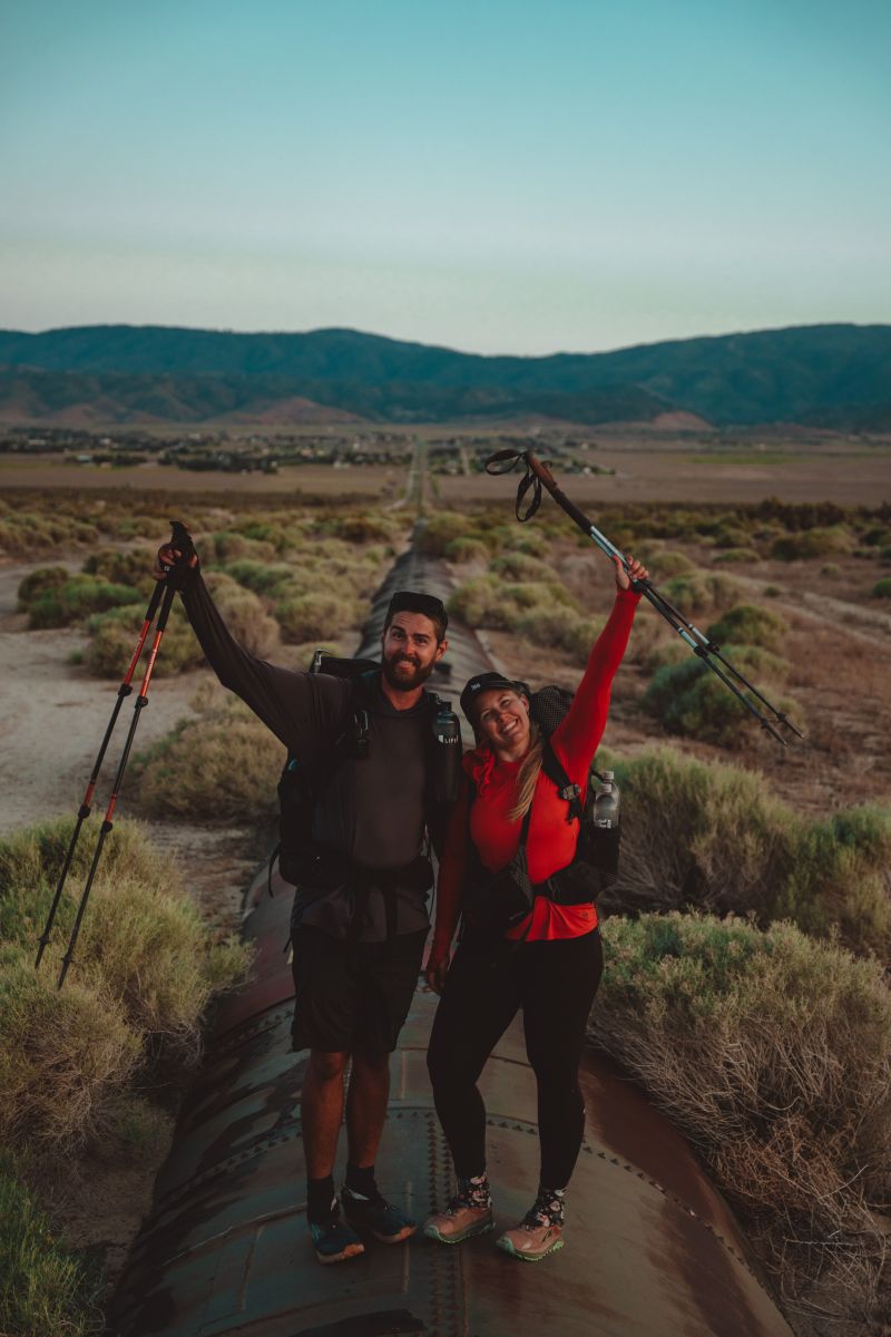 Jactina and Joel in the high desert