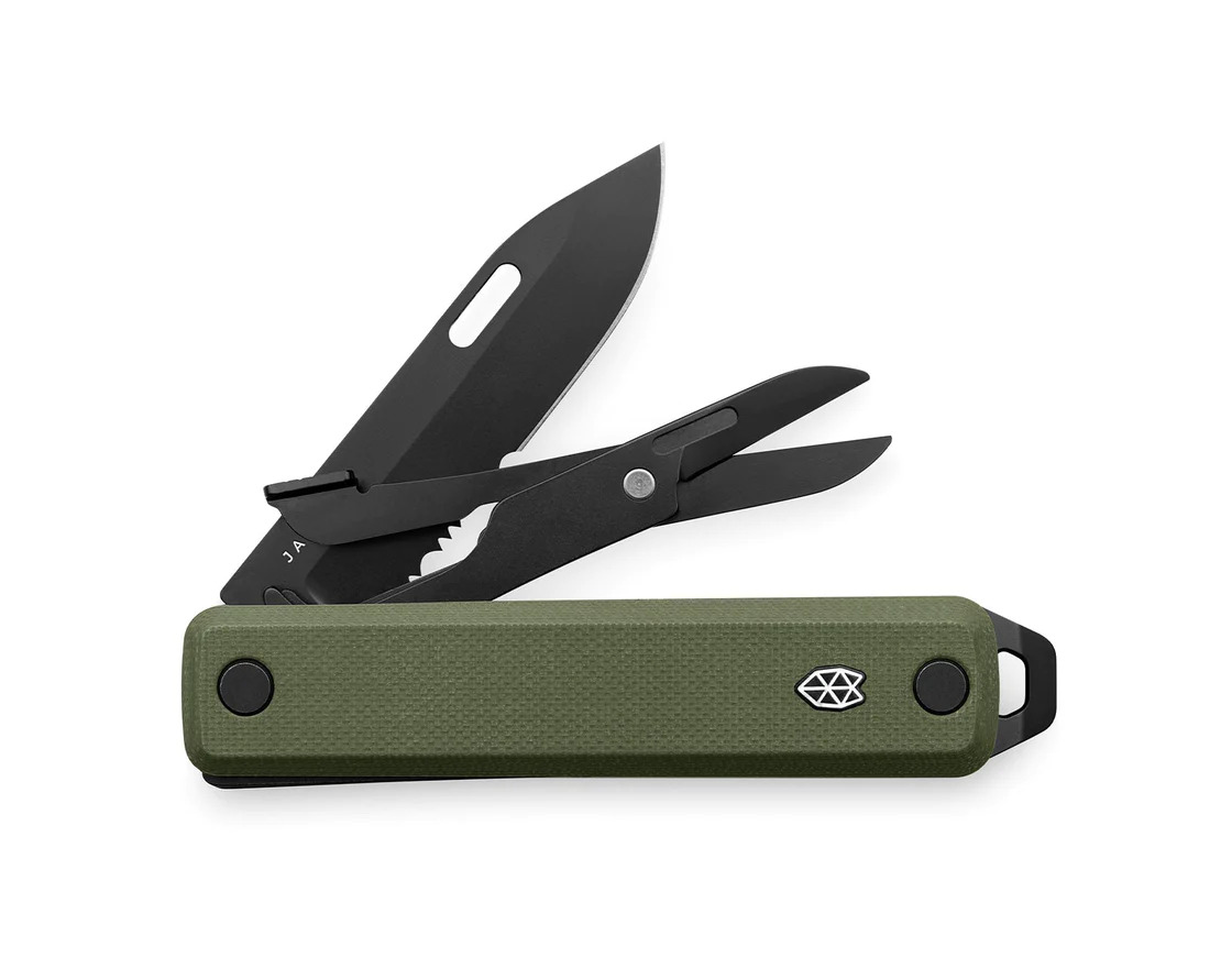 The James Brand The Ellis Serrated Multi-Tool - OD Green/Black/G10