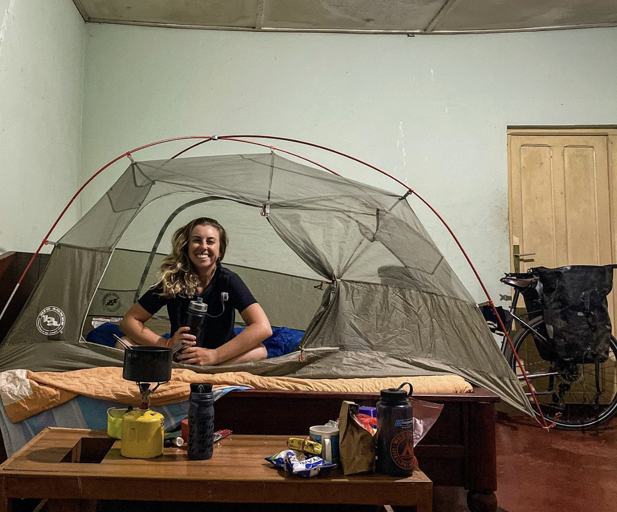 Kayanza, Burundi Sometimes, when the mozzies are biting or the guest house sheets are too grim, it’s better to byo bed.