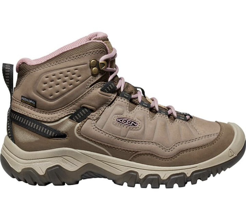 Keen Targhee IV Womens Waterproof Mid Hiking Boots - Brindle Nostalgia Rose 