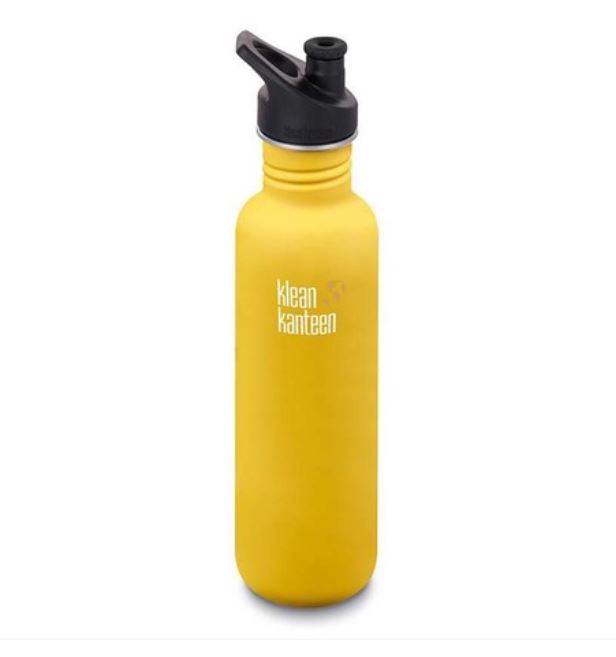  Klean Kanteen 27oz Classic Sport Cap Water Bottle - Yellow