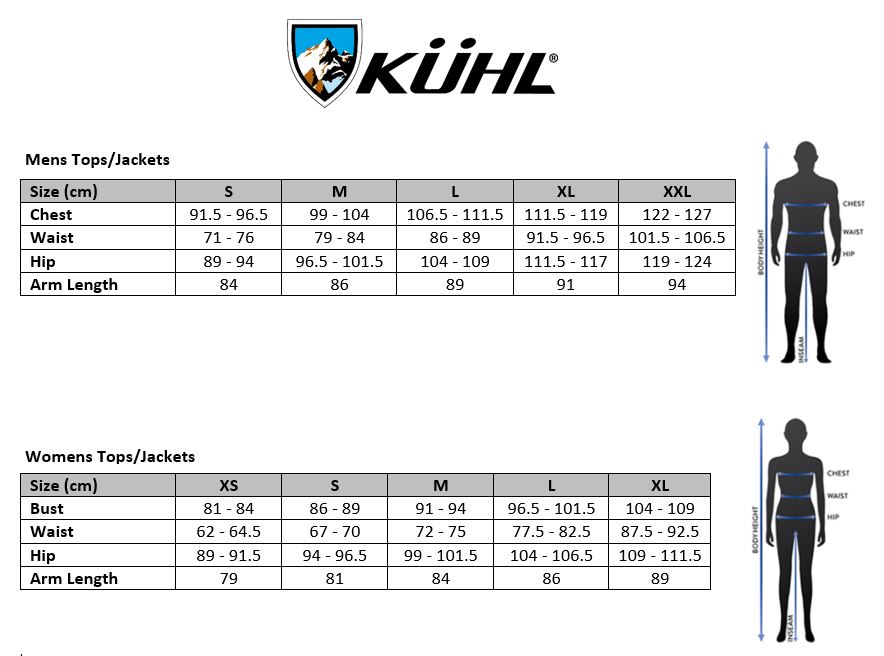 Kuhl Women S Size Chart