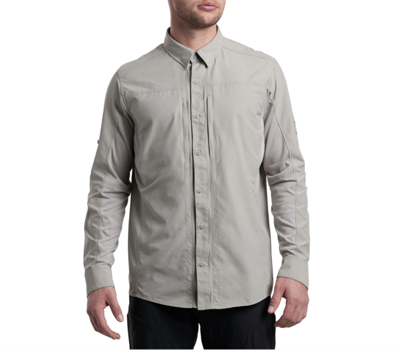 Kuhl Airspeed Mens Long Sleeve Hiking Shirt - Cloud Gray