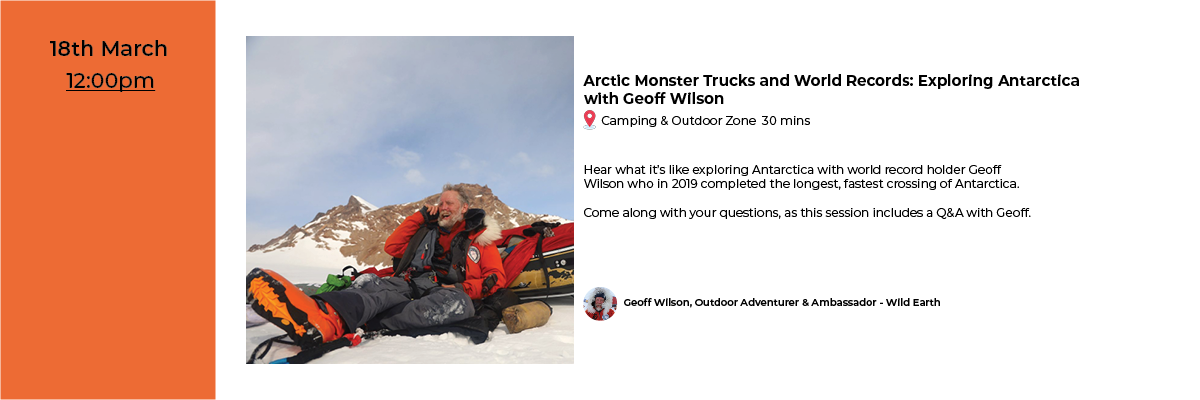 Geoff Wilson, Arctic Explorer, Q&A Friday 18 March 12pm