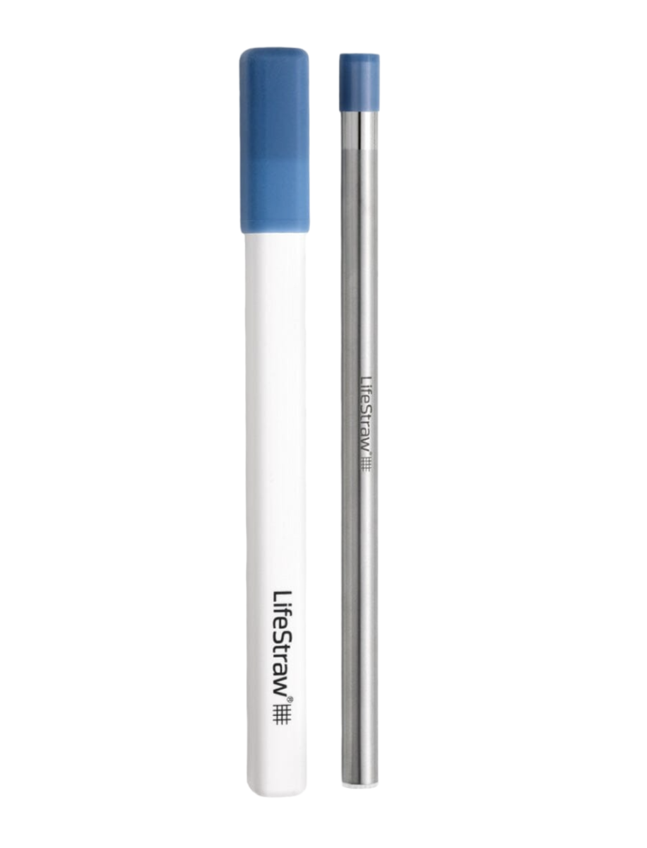 LifeStraw SIP Reusable Steel Filter Straw with Carry Case - Stormy Blue
