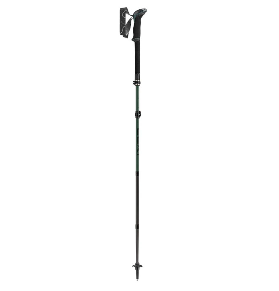 Leki Makalu Fx Carbon Hiking Poles - Natural Carbon/Malachite Green/Black