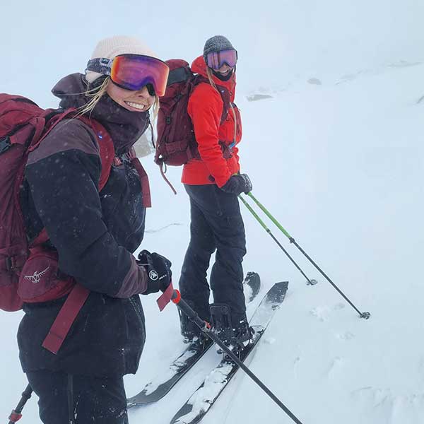 Mountain Safety Collective Members in the backcountry