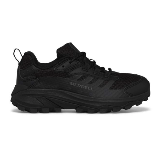 Merrell Moab Speed 2 Kids Low Waterproof Hiking Shoes - Triple Black