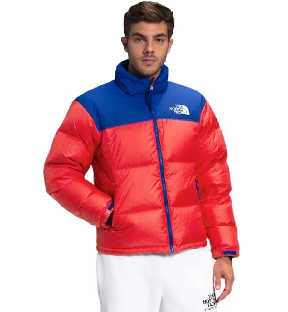 THE NORTH FACE 1996 RETRO NUPTSE MENS JACKET - HORIZON RED/TNF BLUE