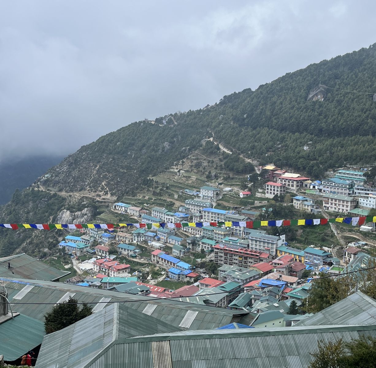 Namche Bazaar from above