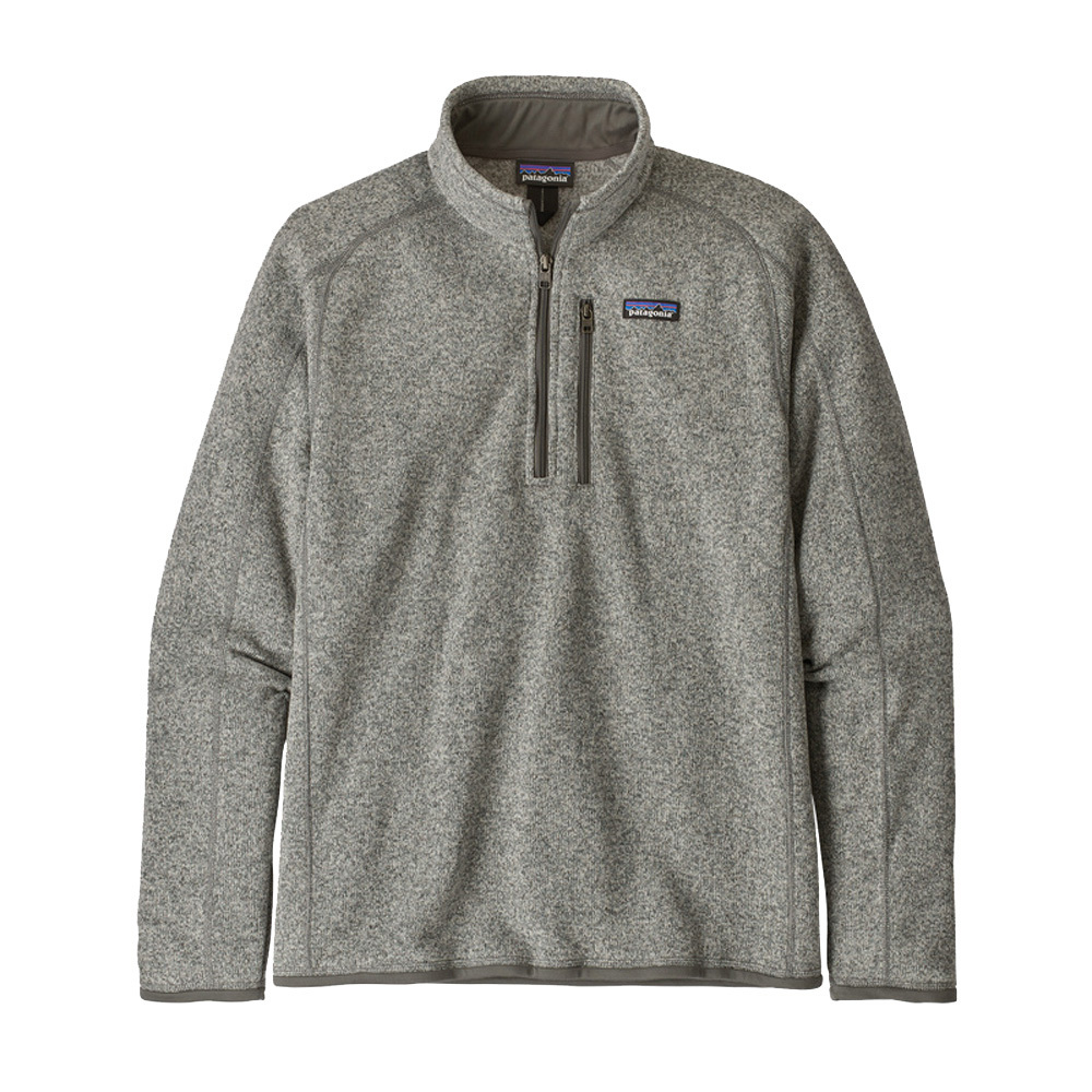 PATAGONIA BETTER SWEATER 1/4 ZIP FLEECE JACKET  - STONEWASH GREY