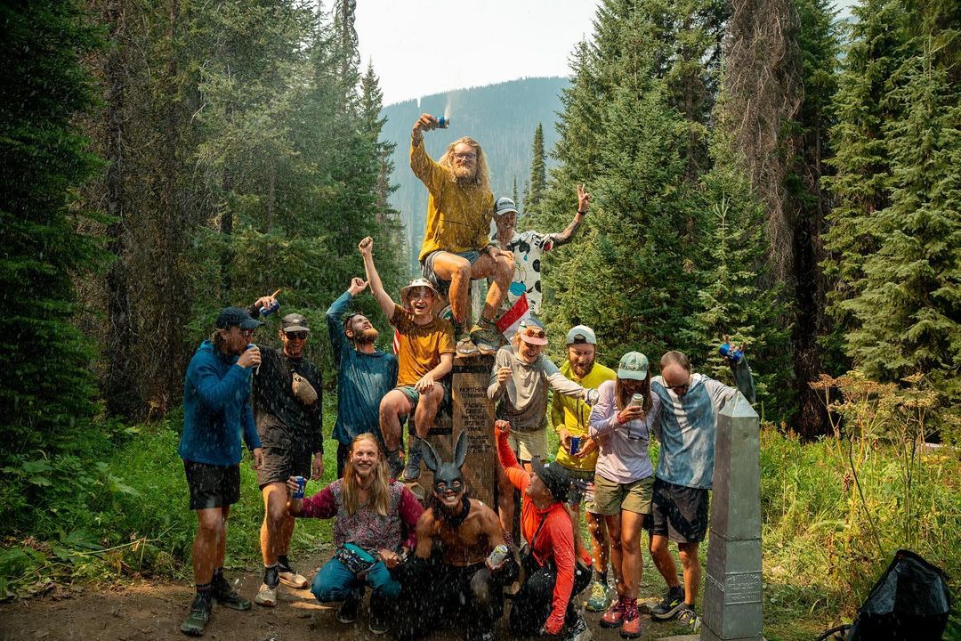 Jacinta Pink and friends on the Pacific Crest Trail