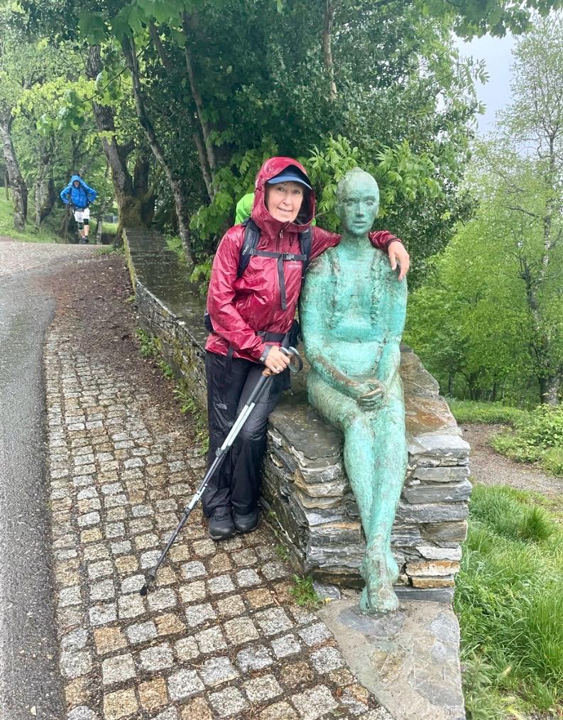 wearing perfect waterproof gear in galicia on the camino frances