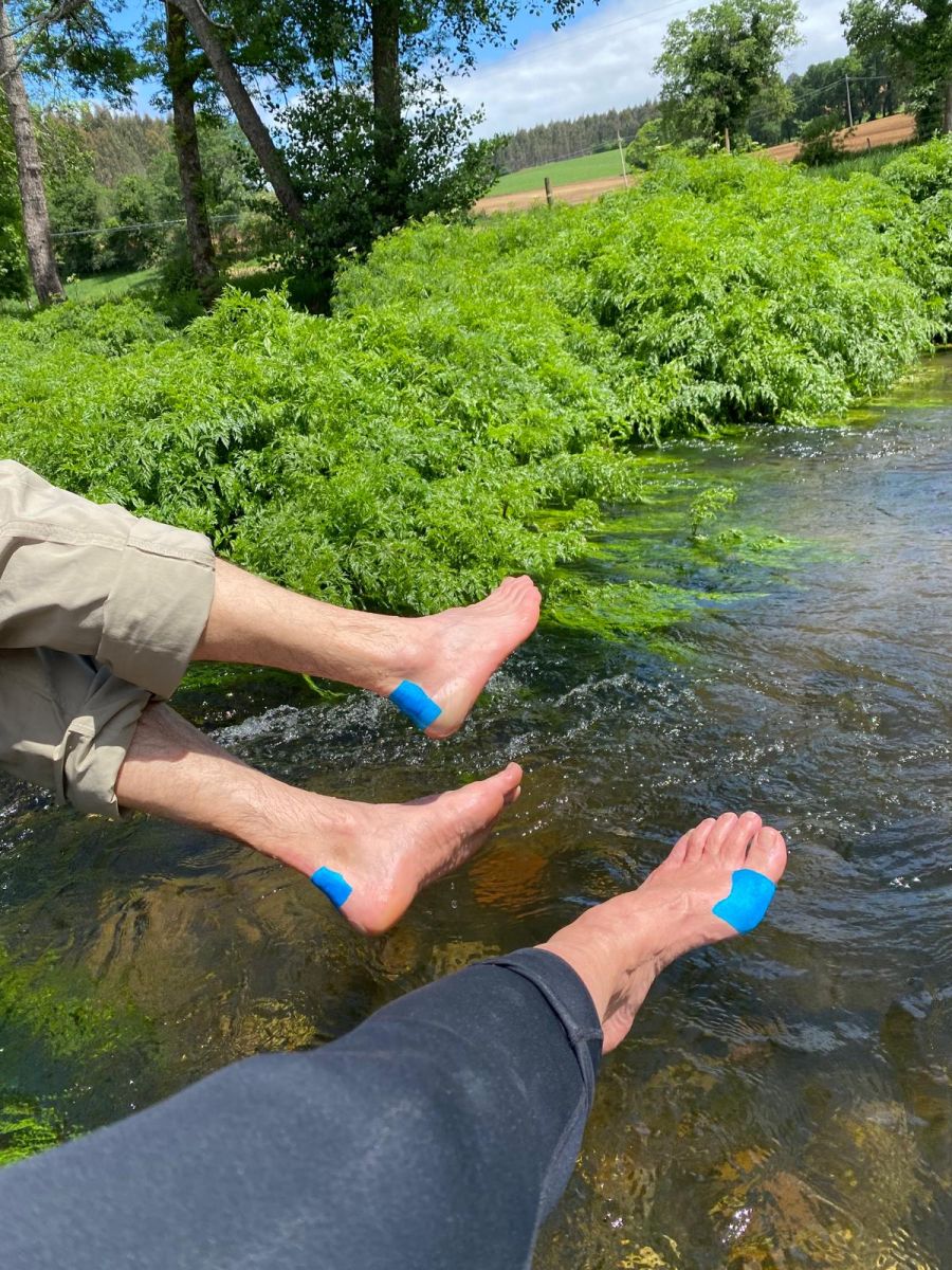 Camino blister prevention kit including RockTape, Blister Wool, and Compeed patches