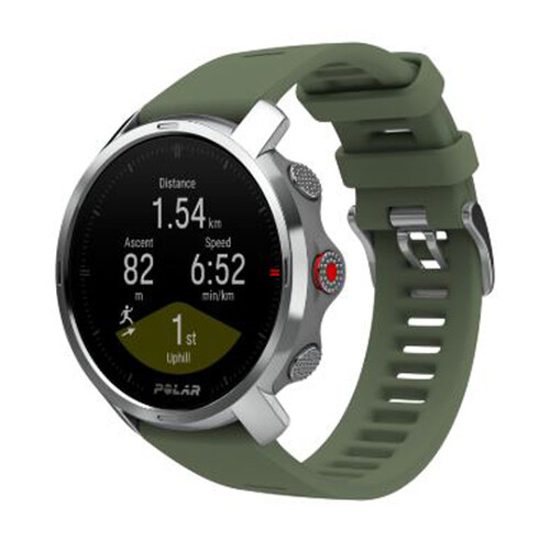 Polar Grit X Outdoor Multisport GPS Watch with green band
