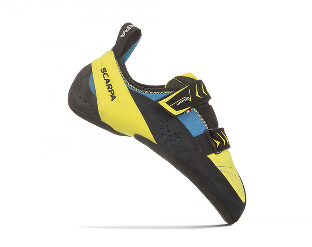 SCARPA VAPOR V MENS CLIMBING SHOES - OCEAN/YELLOW