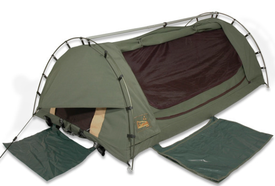 Sahara Drover Queen Freestanding Dome Canvas Swag & Bag