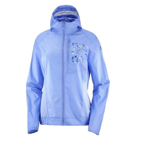 Salomon Bonatti Cross Wind Full Zip Womens Hoodie - Provence