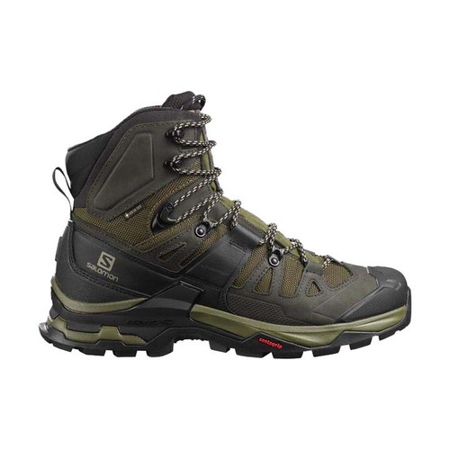 Salomon Quest 4 GTX Mens Hiking Boots in Black/Olive Green