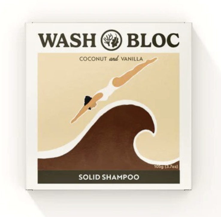 Wash Bloc Coconut and Vanilla Solid Shampoo Bloc