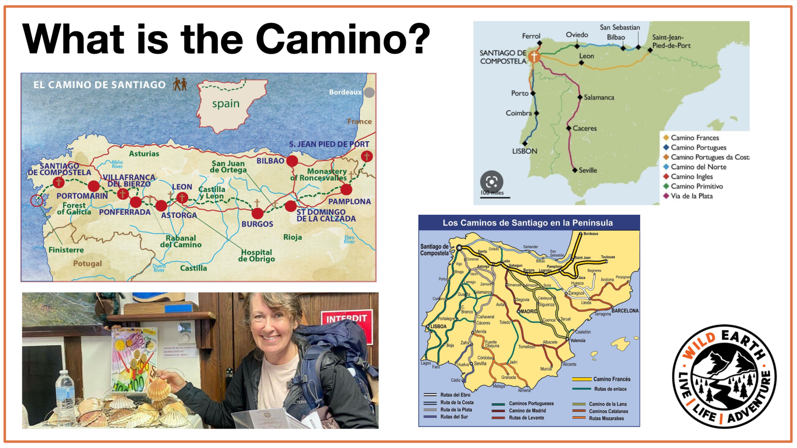 Slide from Lynnes Presentation about the Camino De Santiago