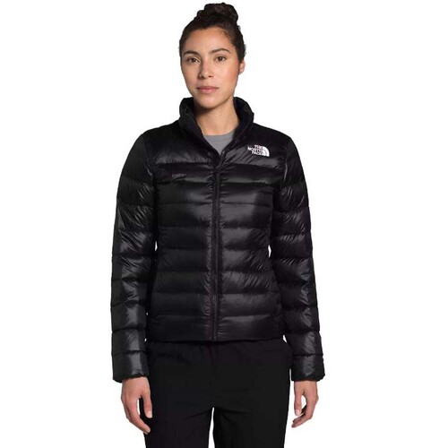Woman wearing The North Face Aconcagua jacket in Black
