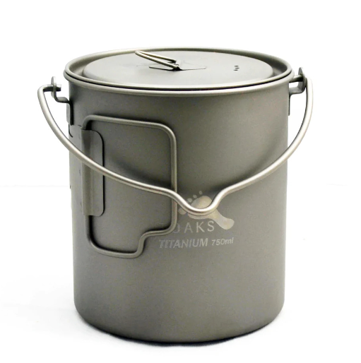 TOAKS TITANIUM COOKING POT WITH BAIL HANDLE