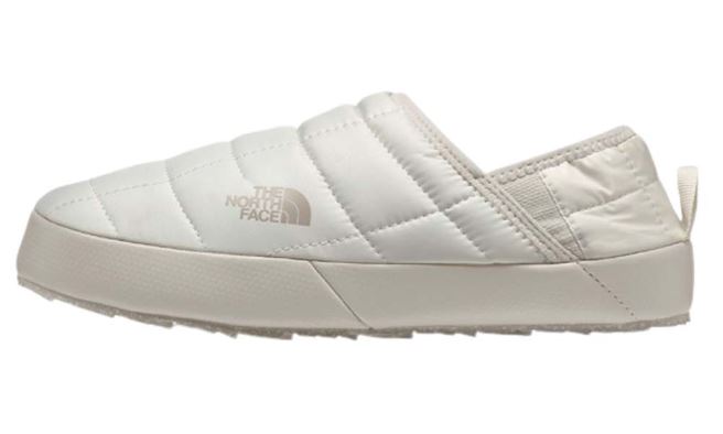 he North Face ThermoBall Insulated Slippers - White/Silver Grey
