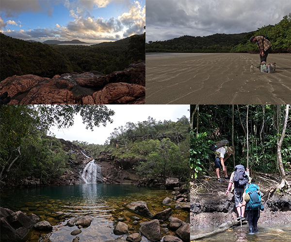 Scenes from the Thorsborne - Waterfalls, beaches. 