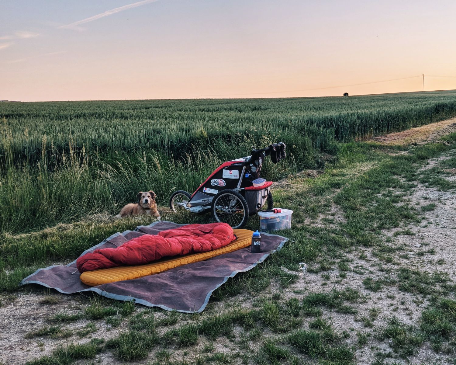 Tom Turcich's ultralight camping set up