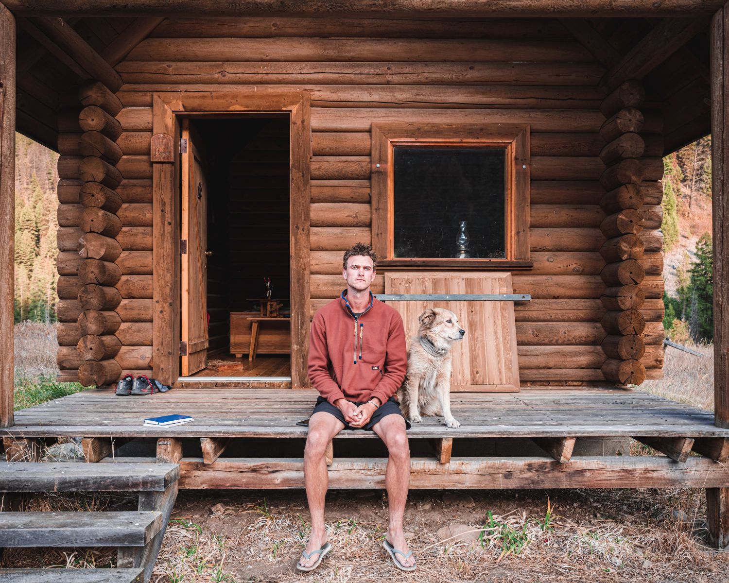 Tom Turcich photo with dog