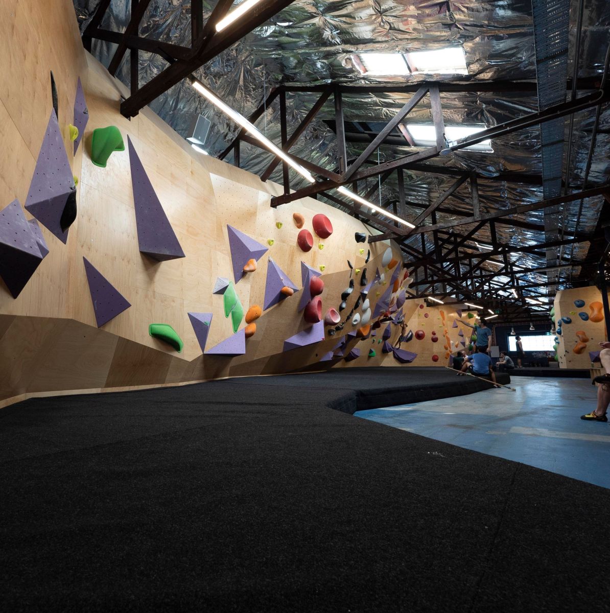 Urban Climb West End Bouldering Wall pictured