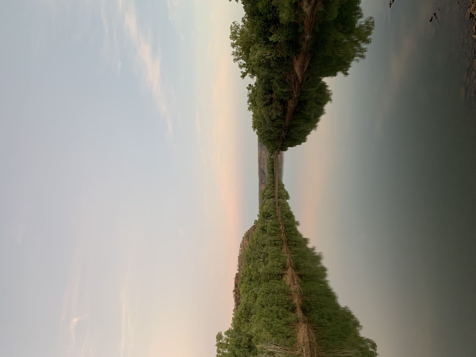 View of Victoria River in NT from the bridge at sunset