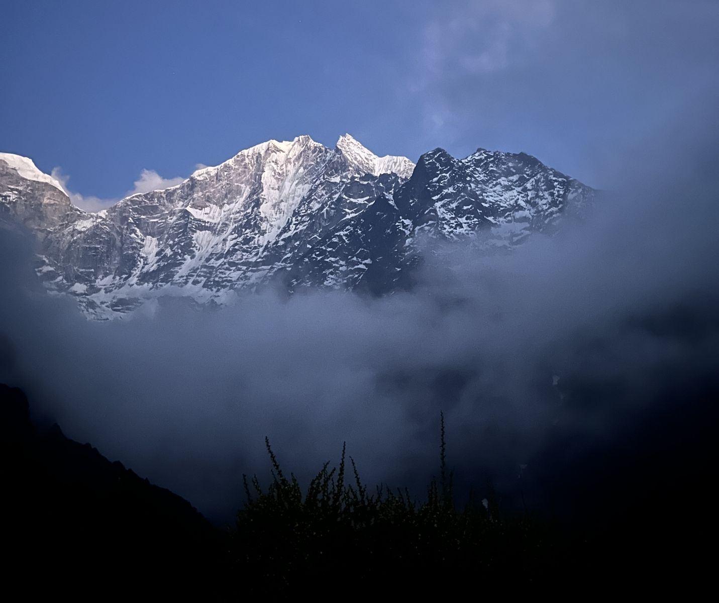 View from Tangboche at dusk