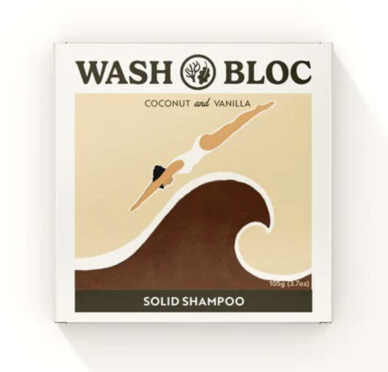Wash Bloc Coconut and Vanilla Solid Shampoo Bloc